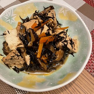 豆腐とひじきの煮物